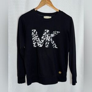 MICHAEL KORS long sleeves with MK logo Crewneck sweater size small